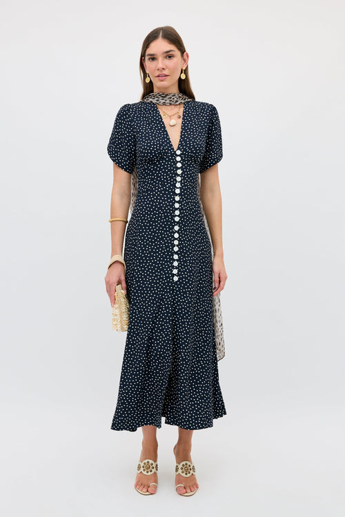 Novara - Painted Spot Midnight Navy