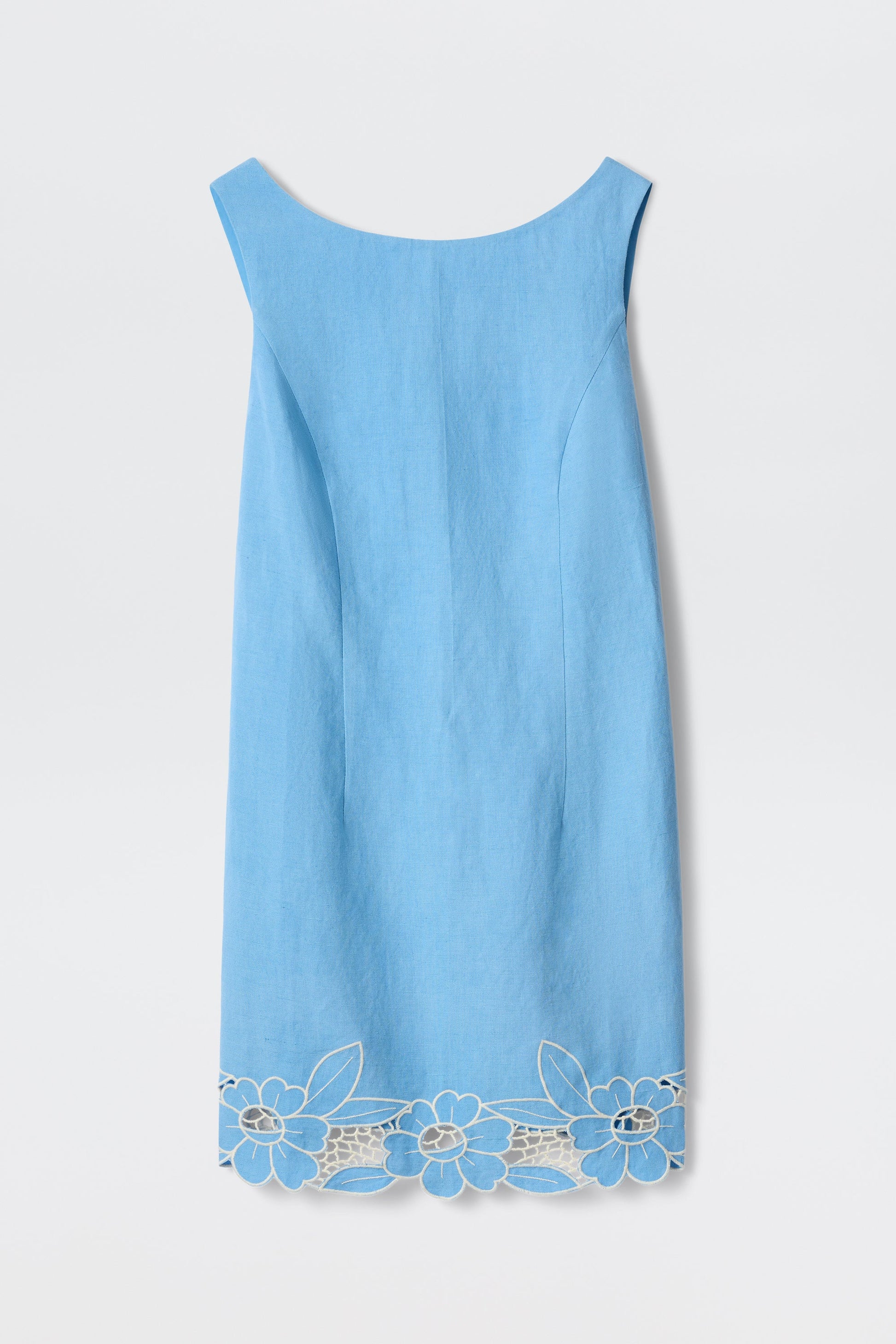 Bingley - Daisy Cutwork Embroidery Blue