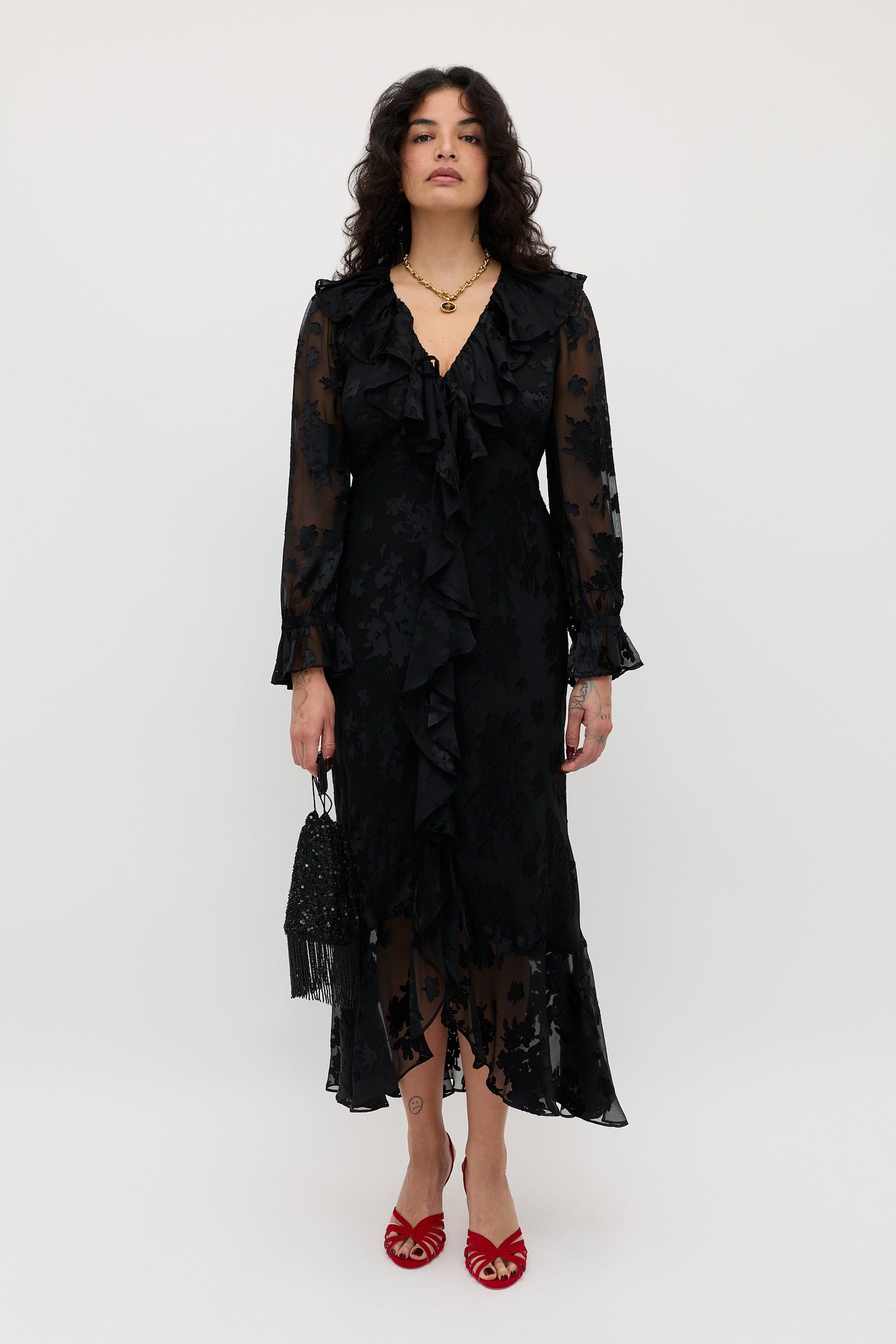 Gracye  -  Bouquet Devoré Black