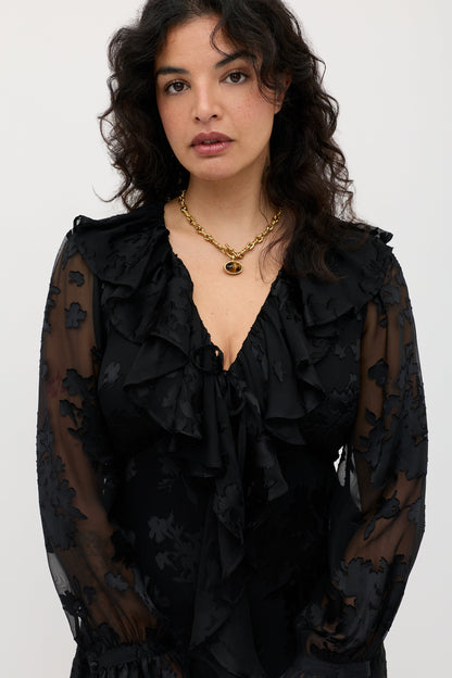 Gracye  -  Bouquet Devoré Black