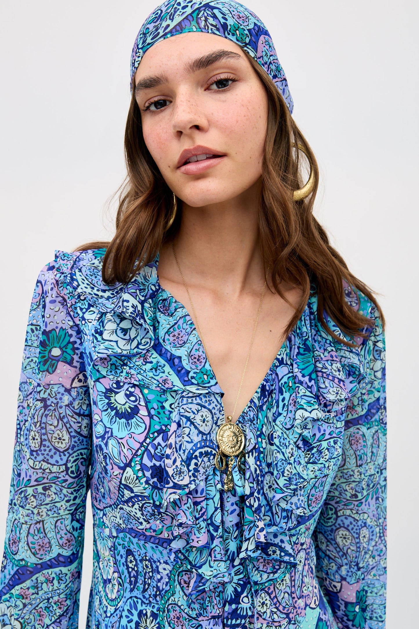 Gracye - Paisley Floral Blue