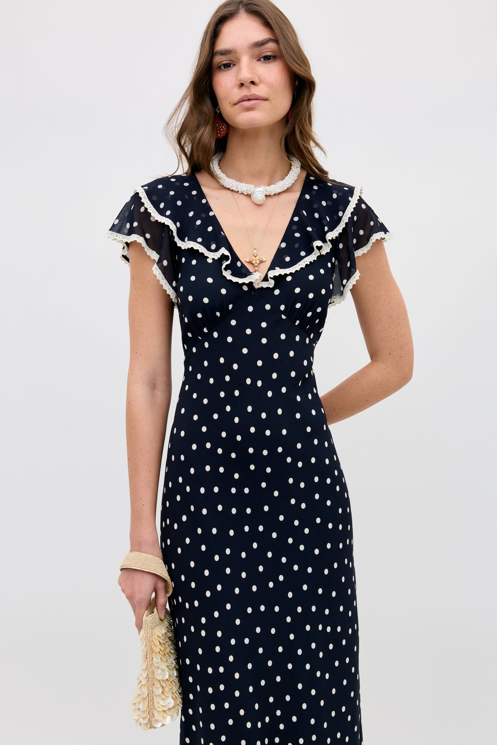 bethea dress layla dot navy