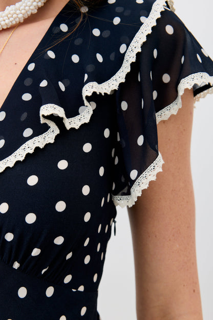 bethea dress layla dot navy