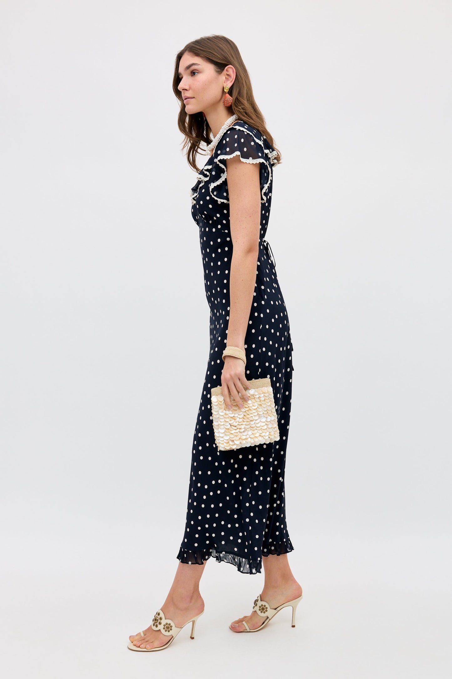 bethea dress layla dot navy