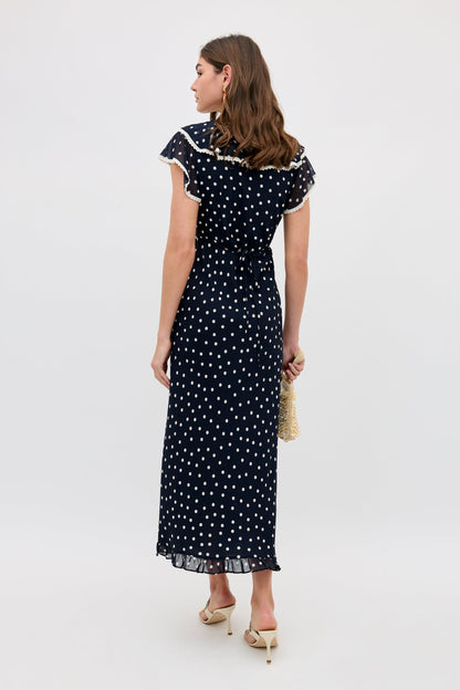 bethea dress layla dot navy