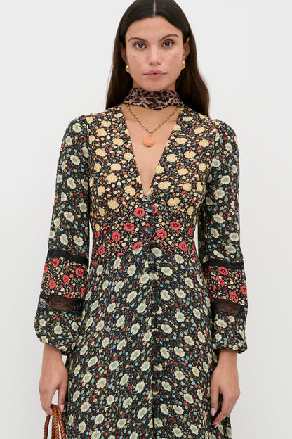 Raven  -  Eva Floral Mix Black