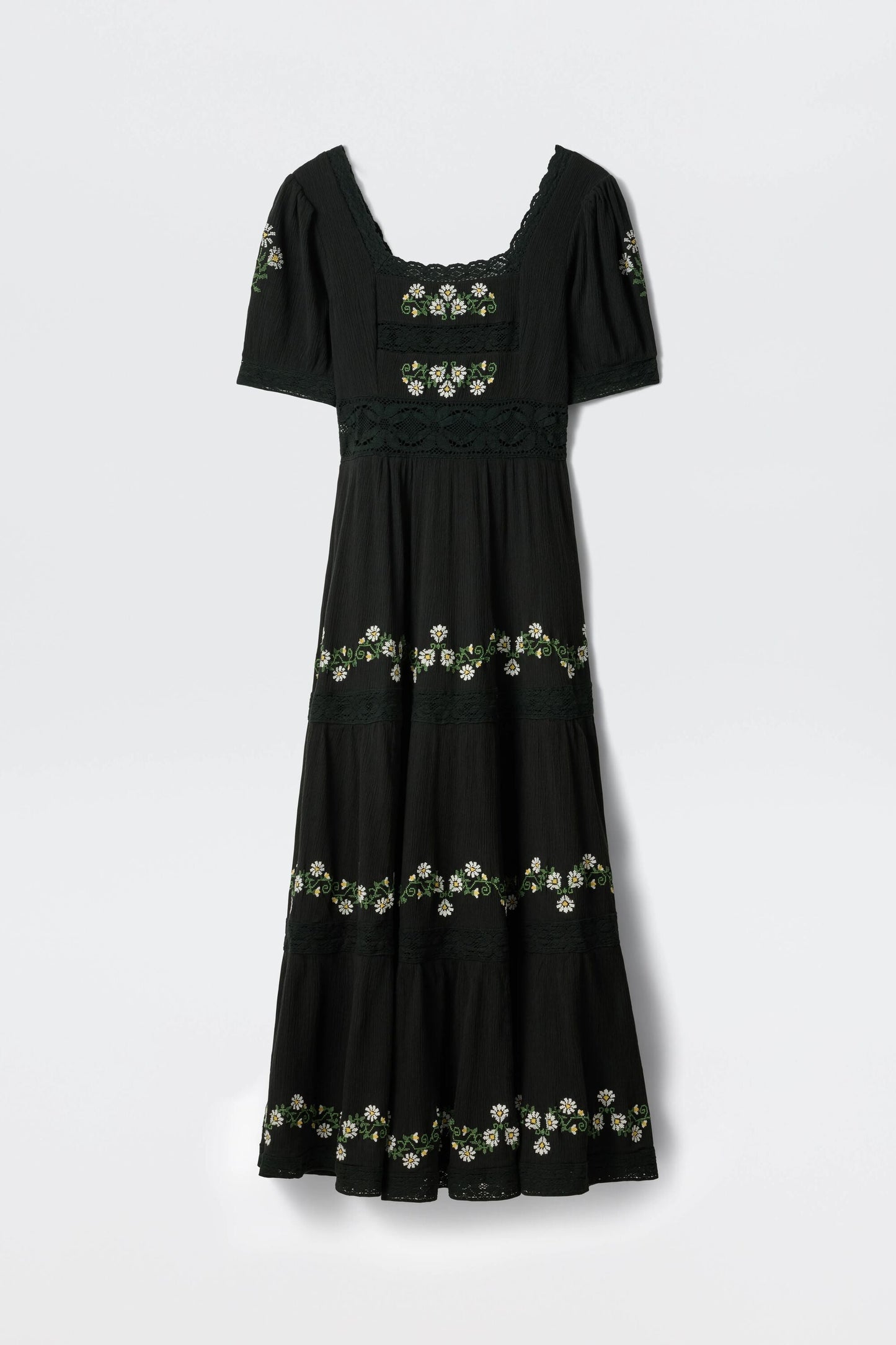 Philippa - Lilia Embroidery Black