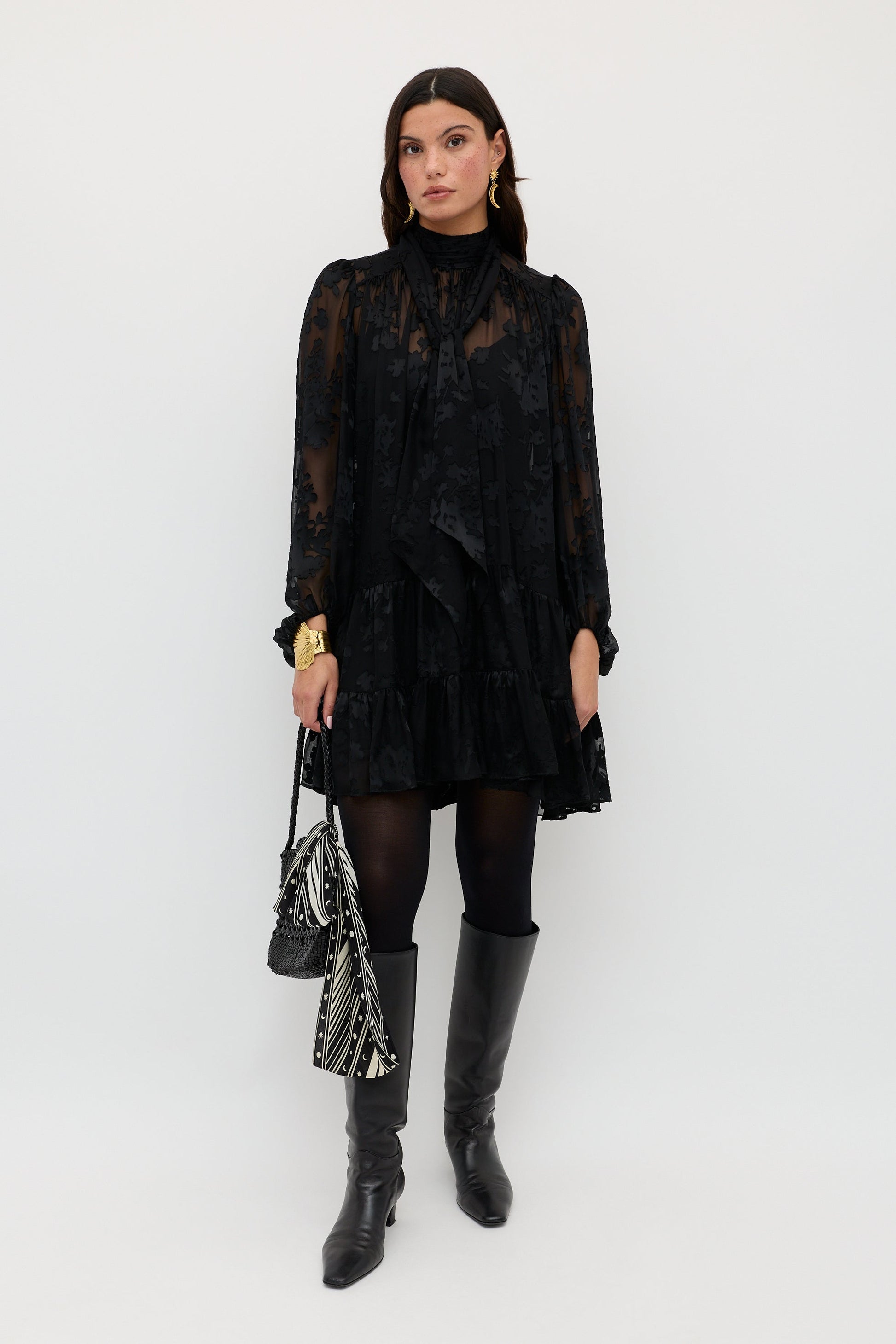 Anaya  -  Bouquet Devoré Black