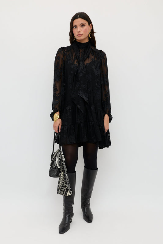 Anaya  -  Bouquet Devoré Black