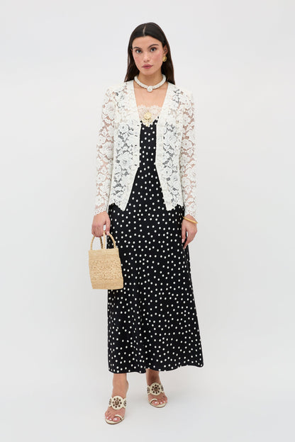 Rosamarie - Scattered Dot Black