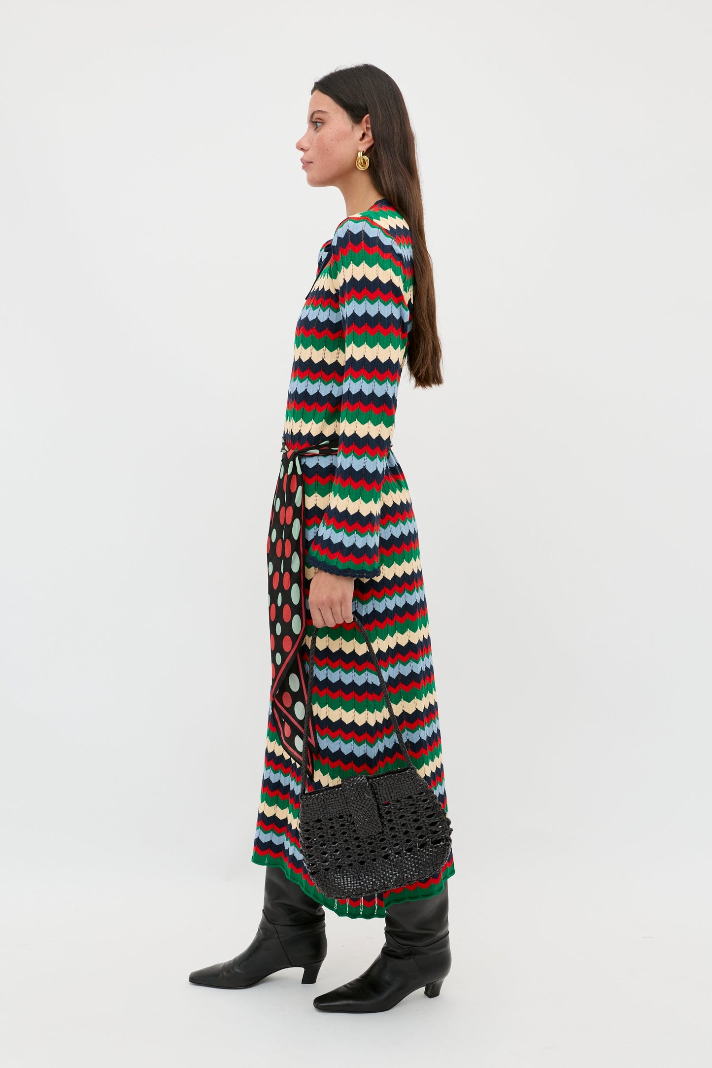 Lucila  -  Retro Chevron Blue