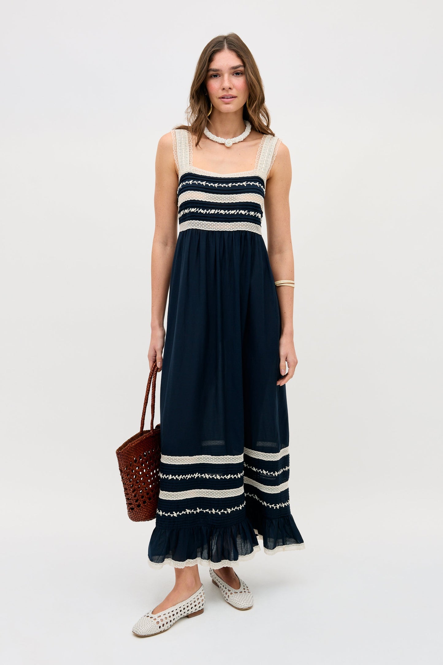 malie dress deep navy