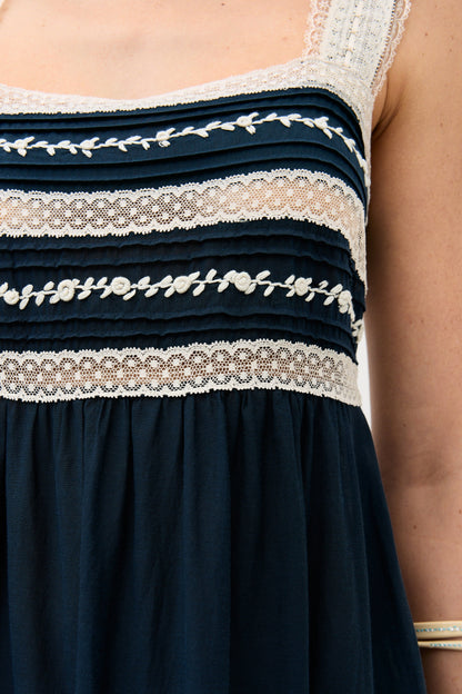 malie dress deep navy