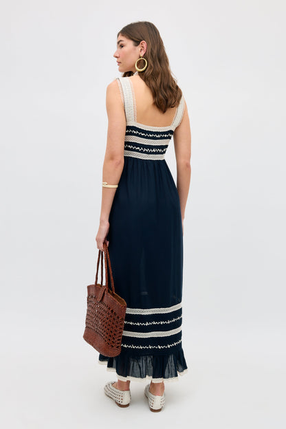 malie dress deep navy