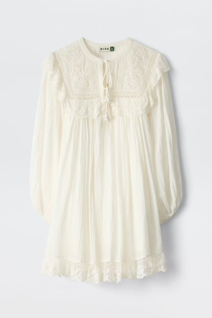 Inez - Lilly Embroidery Ivory