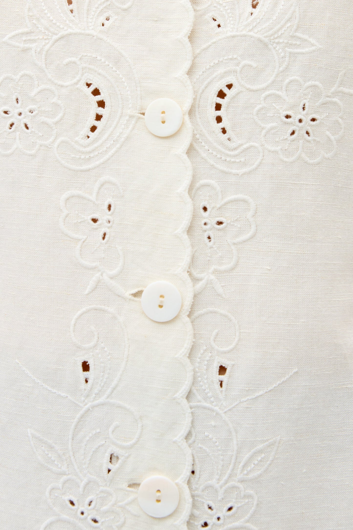 Zayanna - Esther Cutwork Embroidery Ivory
