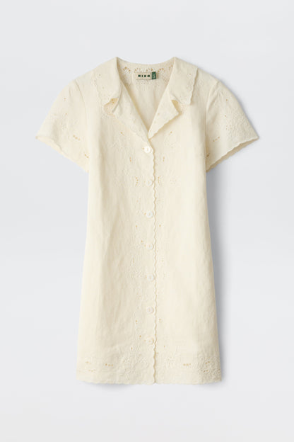 Zayanna - Esther Cutwork Embroidery Ivory