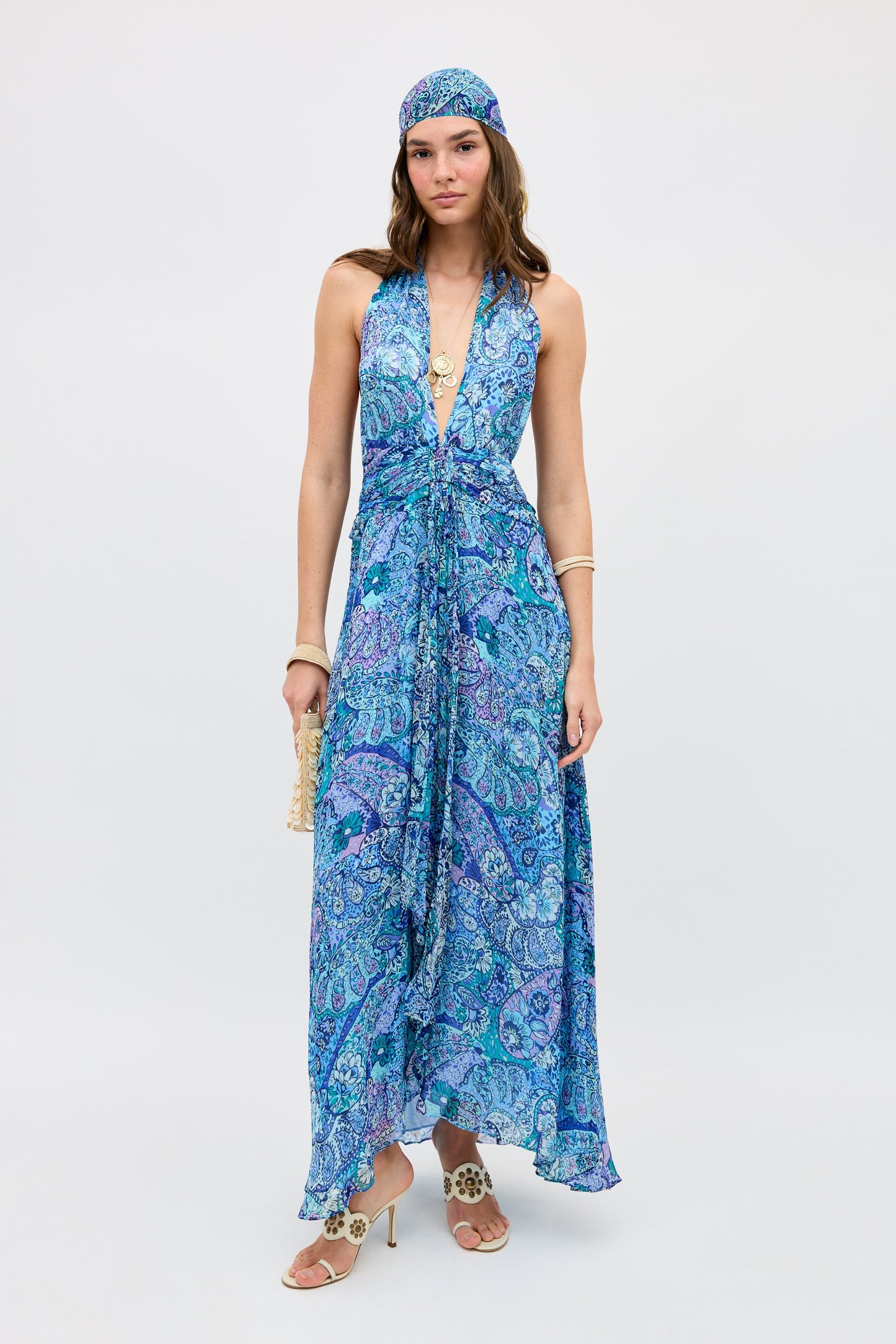 Alaina - Paisley Floral Blue