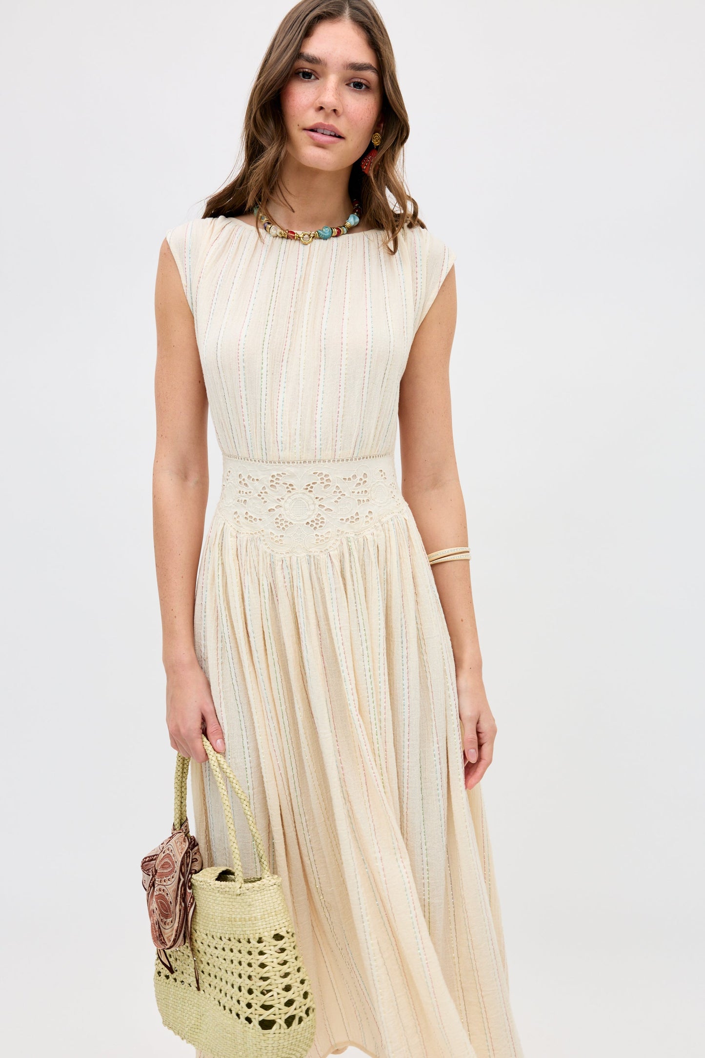 Alayah - Sienna Lace Embroidery Cream