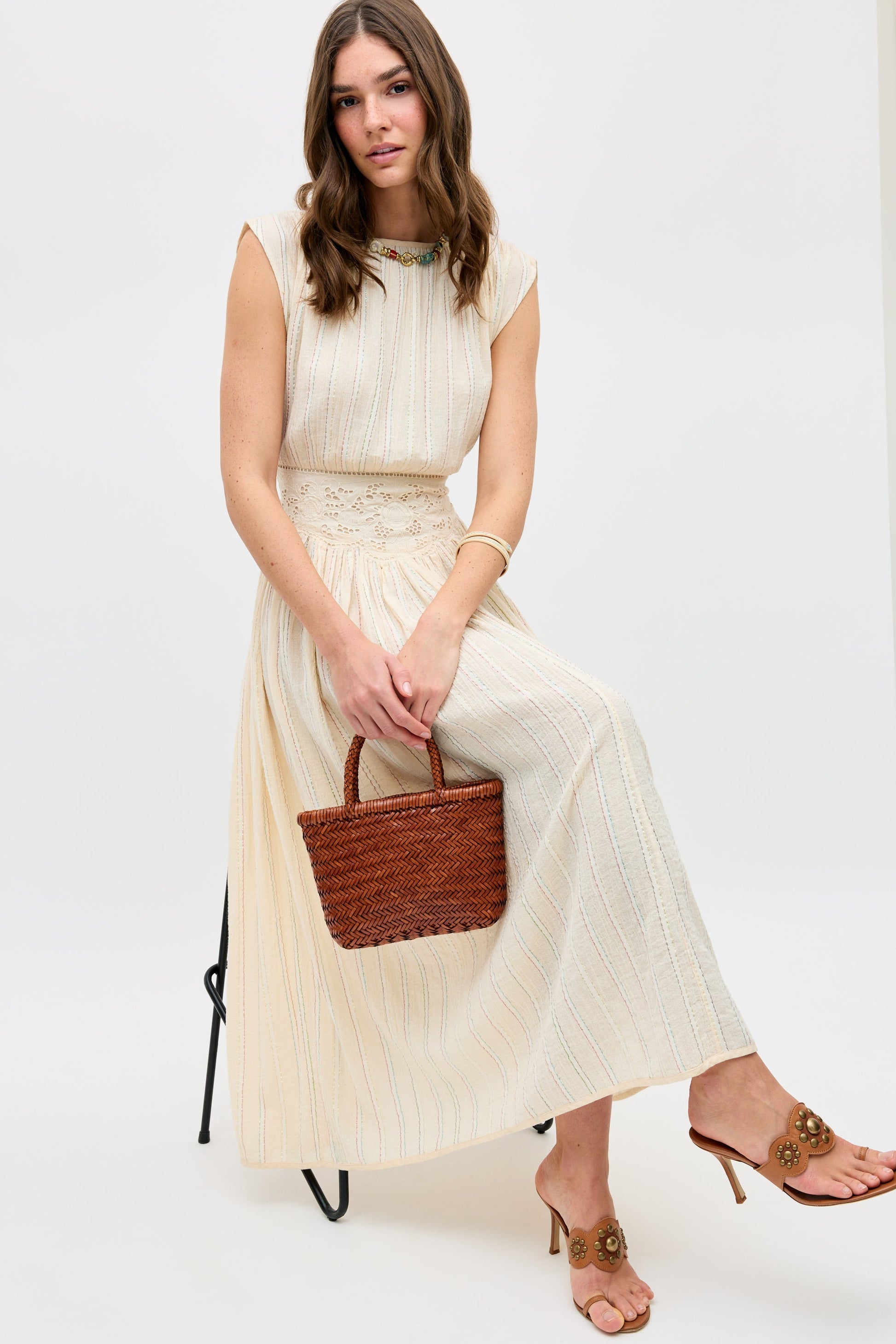 Alayah - Sienna Lace Embroidery Cream