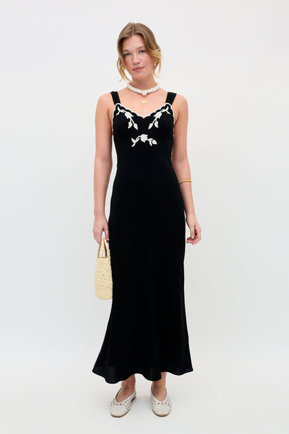 Julietta - Tulipa Appliqué Black
