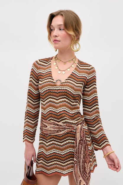 Ivia - Maria Chevron Brown