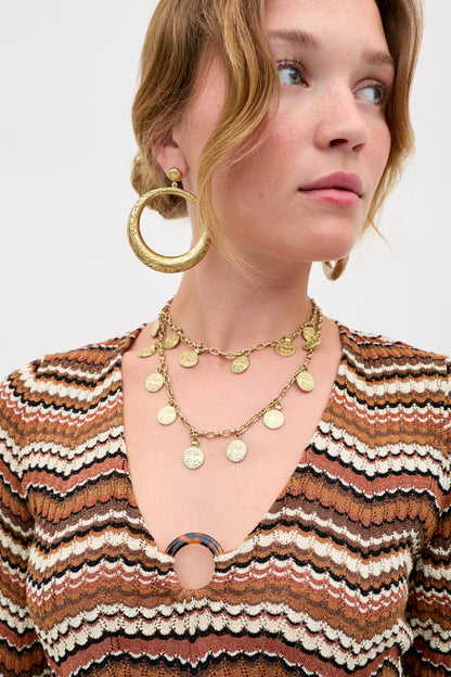 Ivia - Maria Chevron Brown