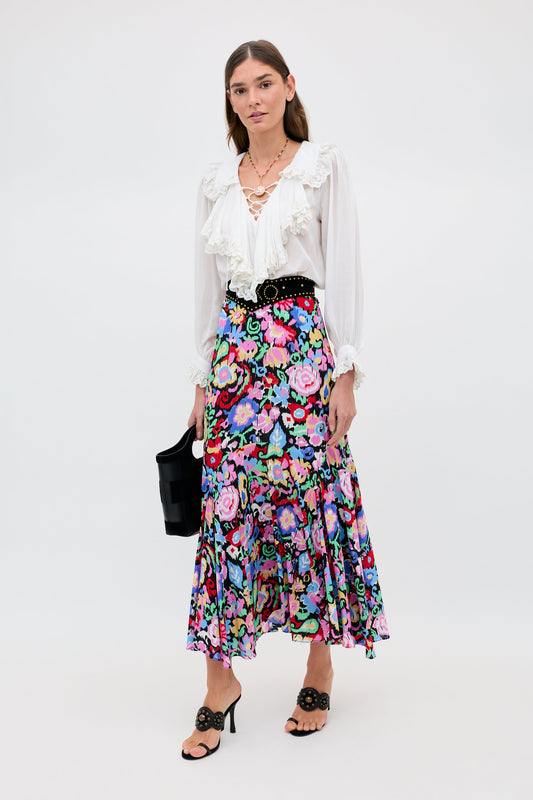 Libbie - Ikat Bloom Charcoal