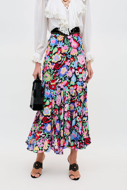 Libbie - Ikat Bloom Charcoal