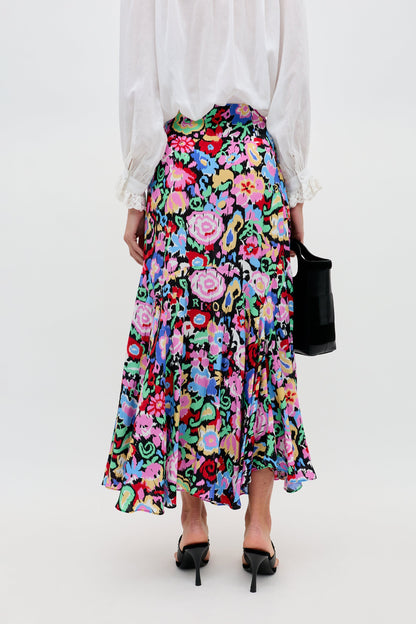 Libbie - Ikat Bloom Charcoal