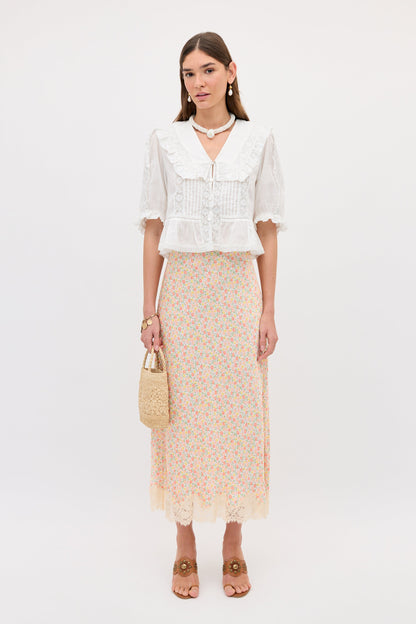 matilde skirt katie floral cream