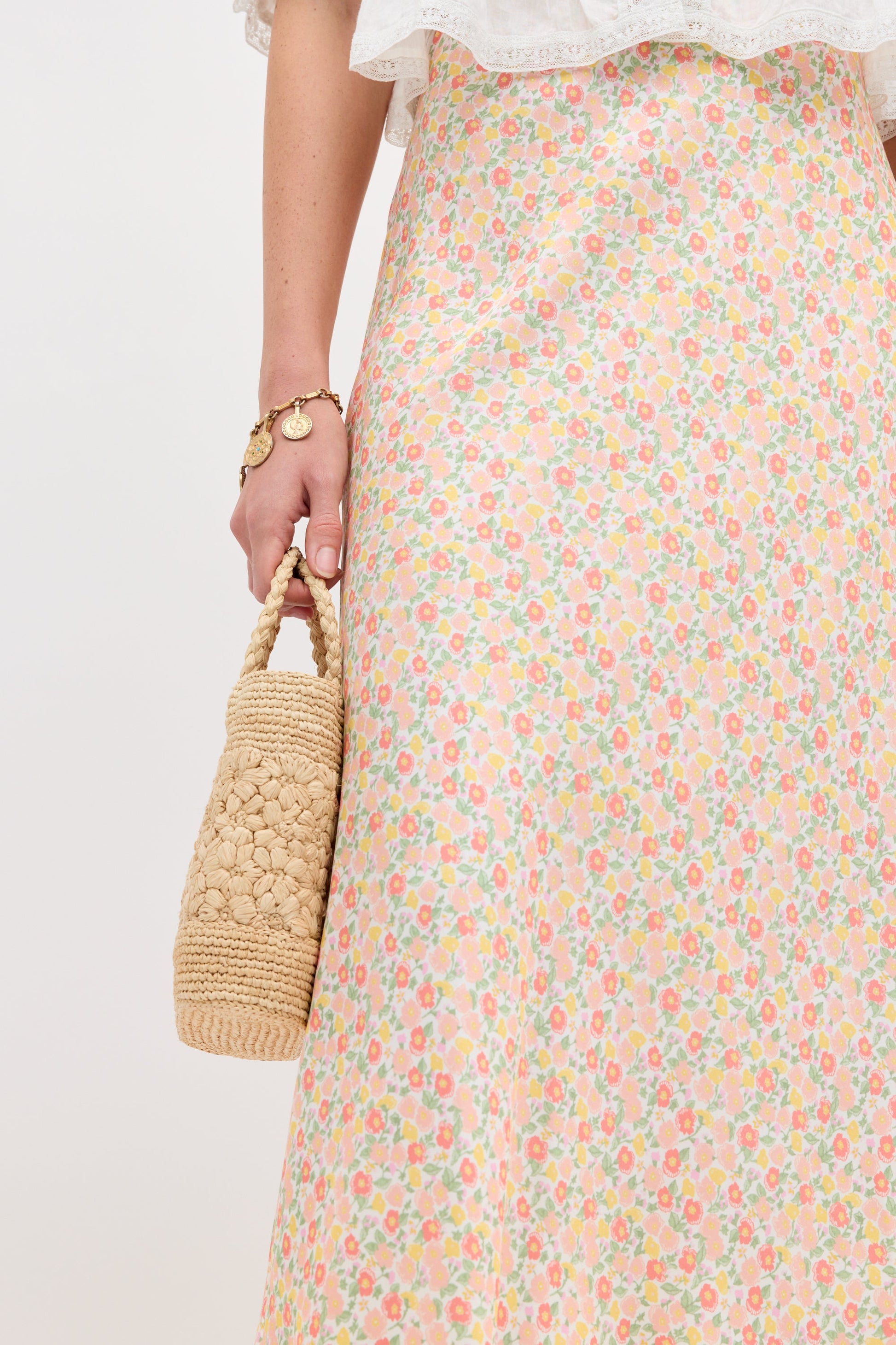 matilde skirt katie floral cream