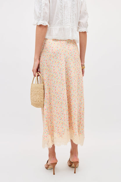 matilde skirt katie floral cream