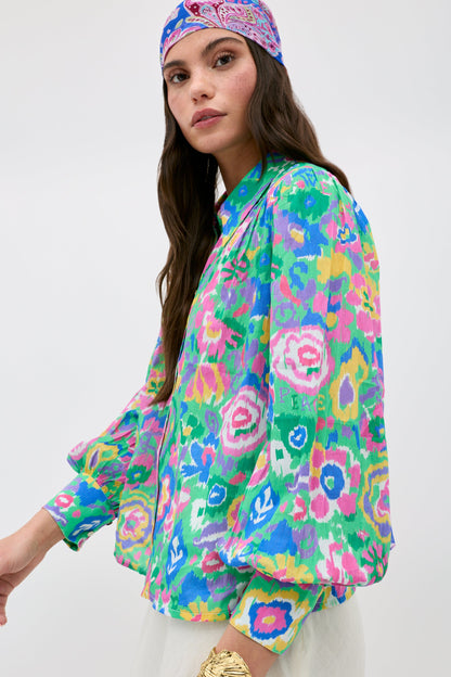 Blake - Ikat Bloom Green