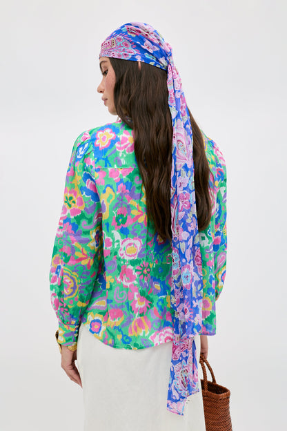 Blake - Ikat Bloom Green