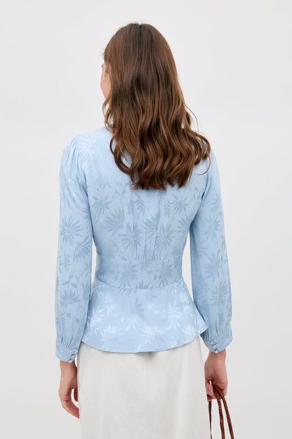 Lea - Daisy Jacquard Bluebell