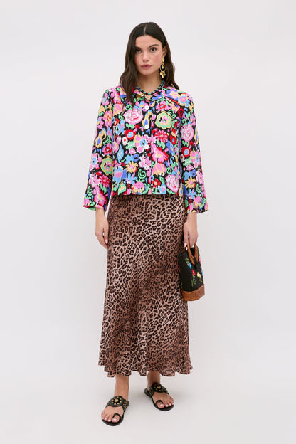 Ginette - Ikat Bloom Charcoal