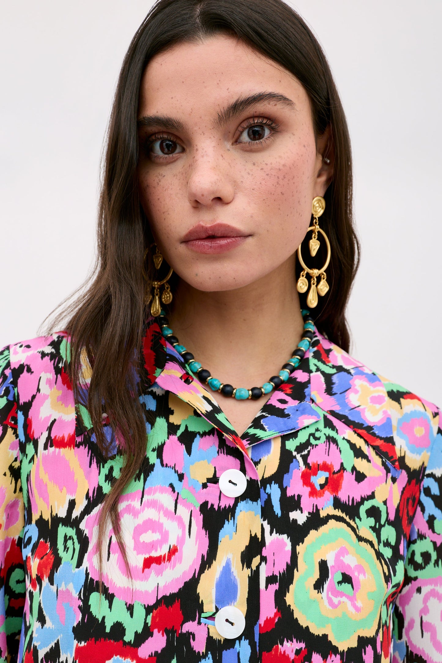 Ginette - Ikat Bloom Charcoal