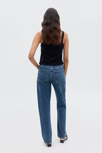 Perla - Floret Embroidery Deep Navy