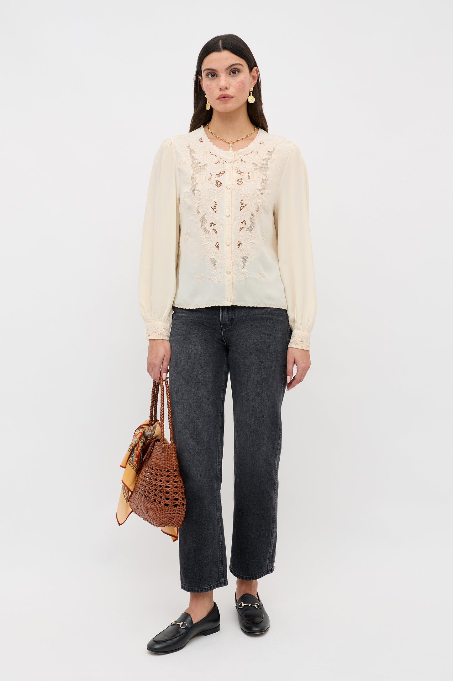Faela -  Rosalie Embroidery Shell