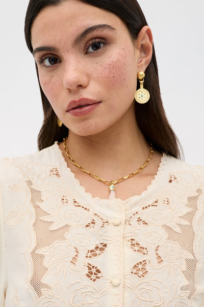 Faela -  Rosalie Embroidery Shell