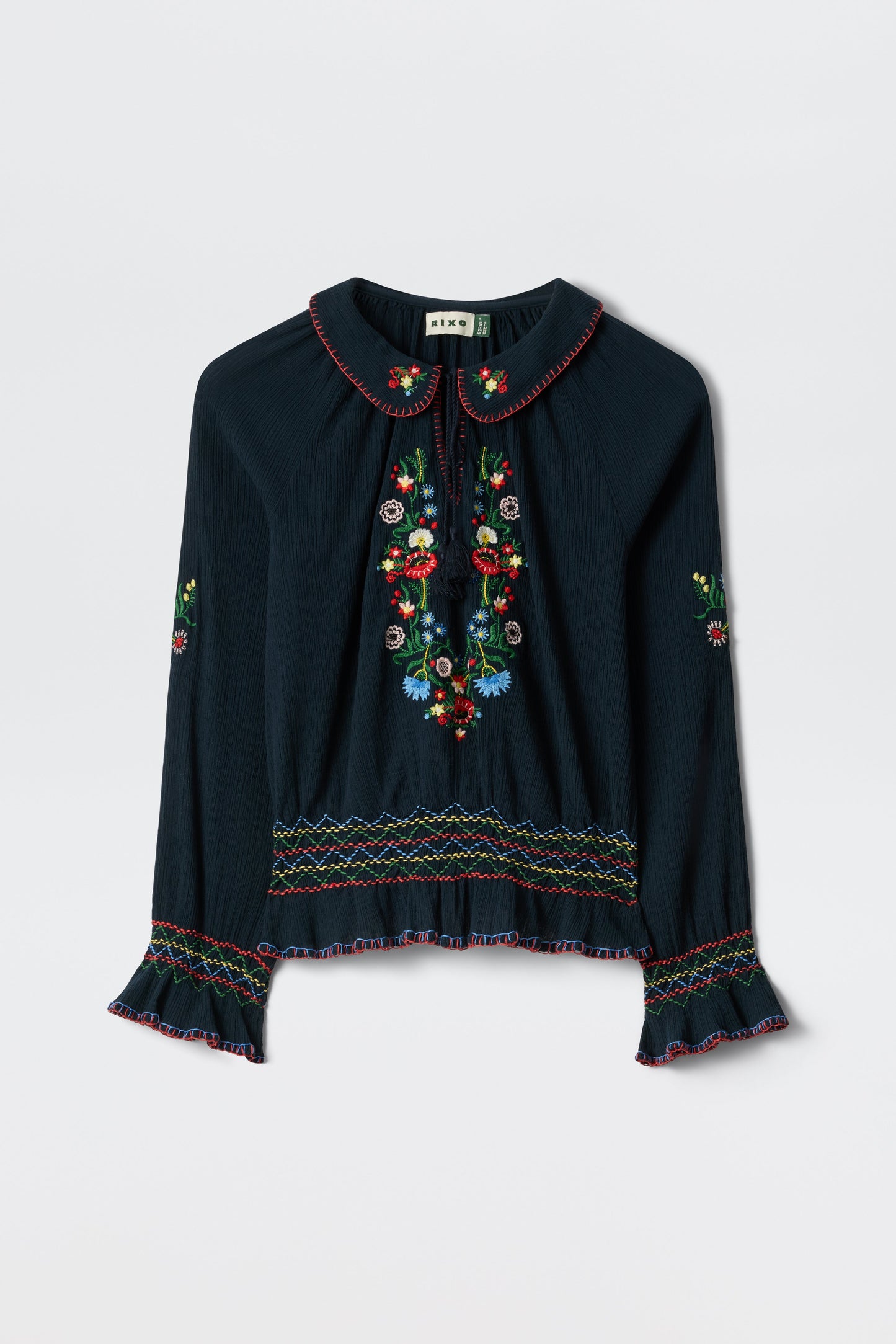 Sofira - Petunia Embroidery Navy