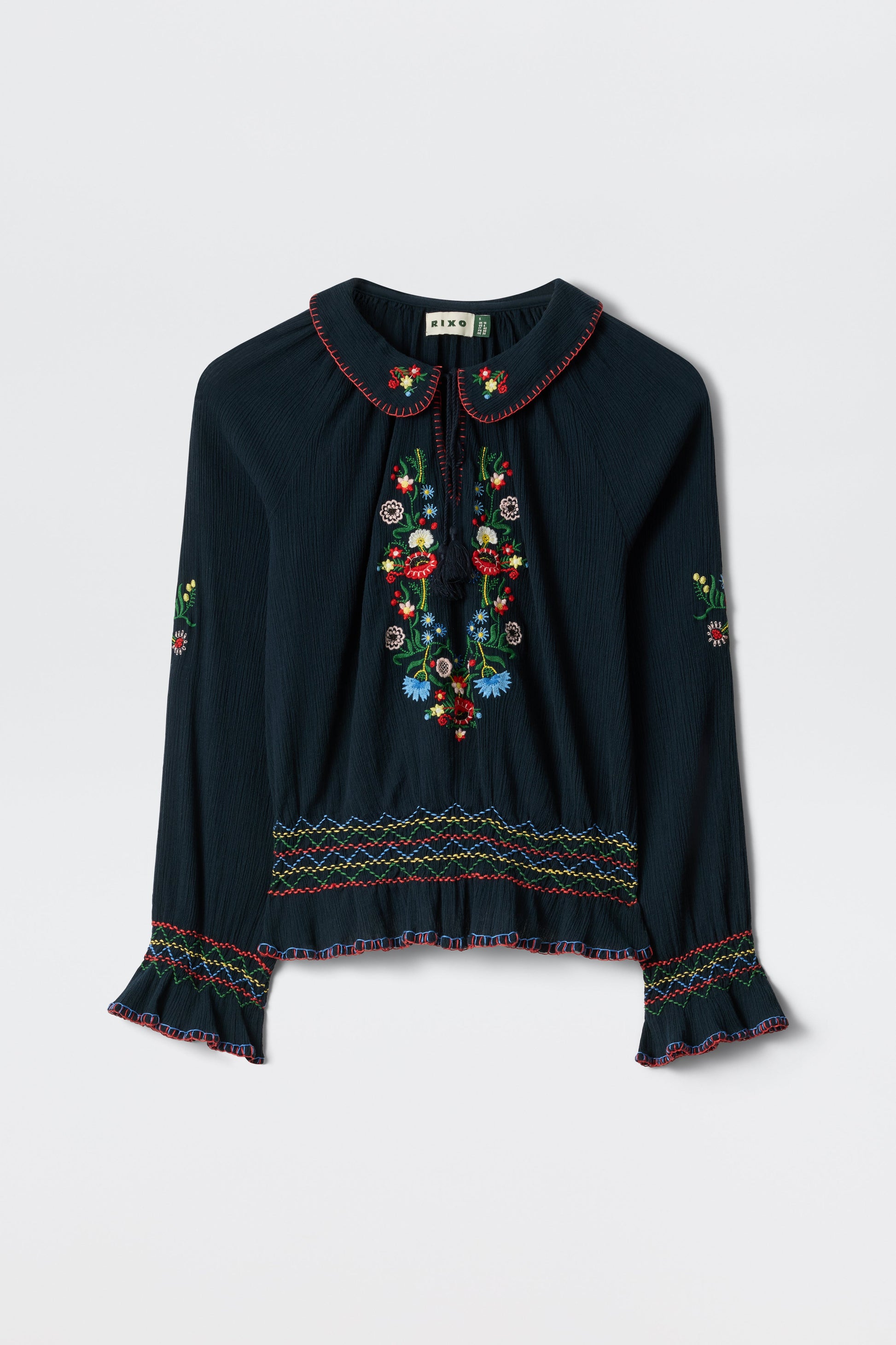 Sofira - Petunia Embroidery Navy