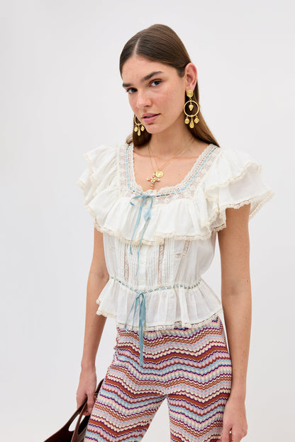 melisa top ivory