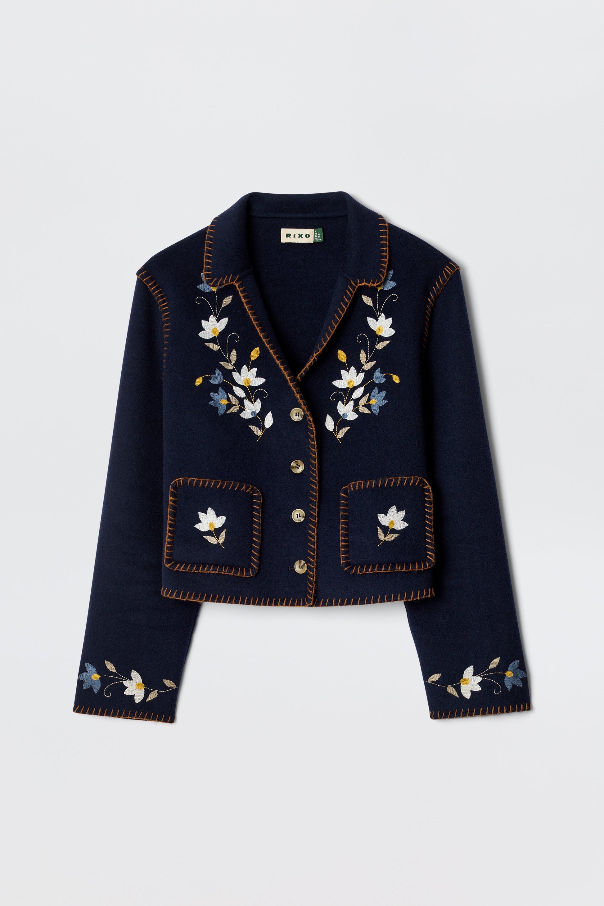 Sunday - Petal Embroidery Navy