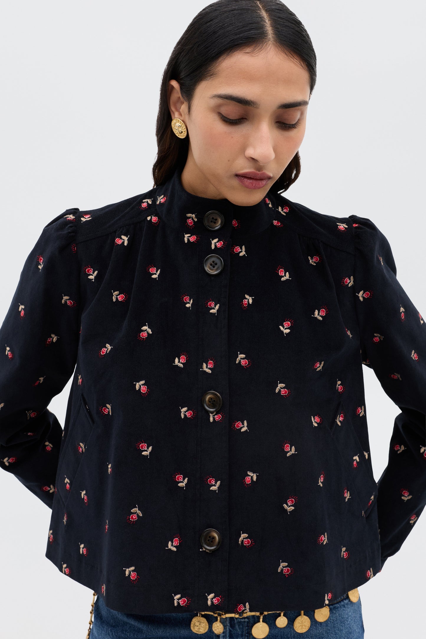 Nyla - Dandy Embroidery Deep Navy
