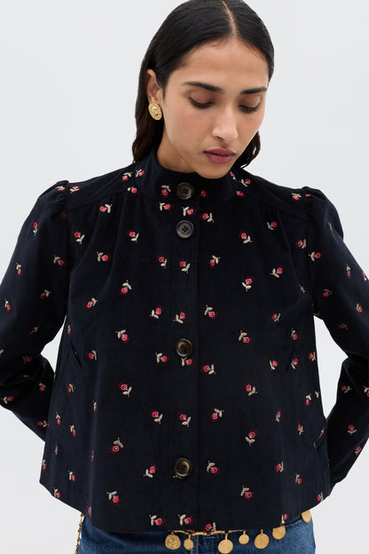 Nyla - Dandy Embroidery Deep Navy