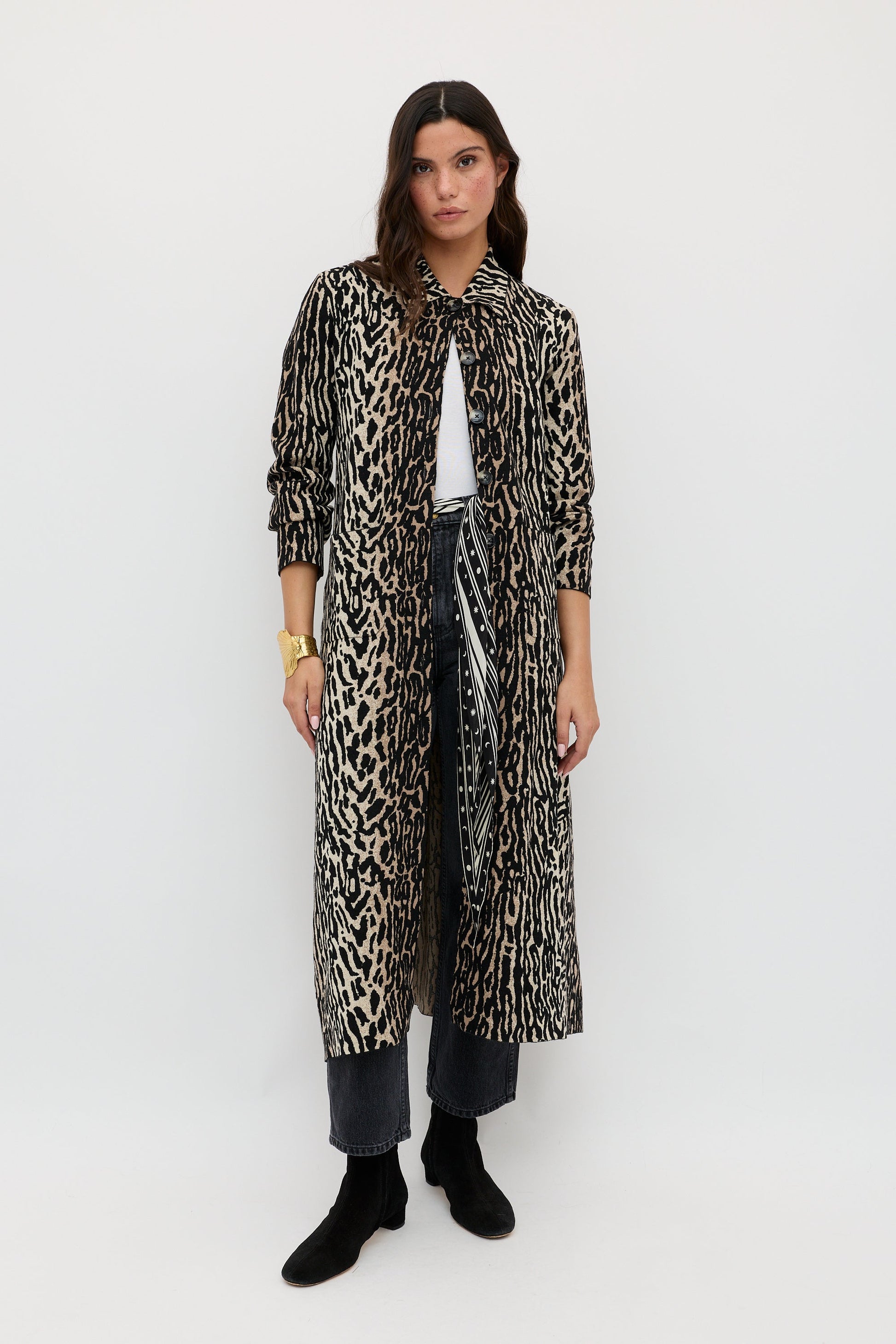 Jacoba  -  Bohemia Leopard Jacquard Brown