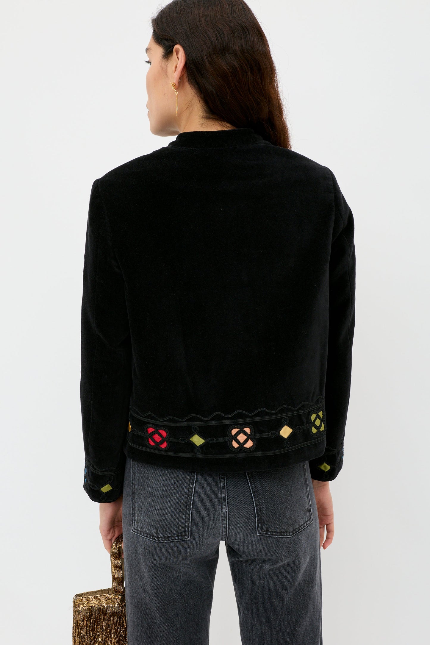 Viktoria  -  Serino Applique Black