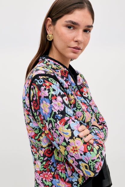 Lyanne - Ikat Bloom Charcoal
